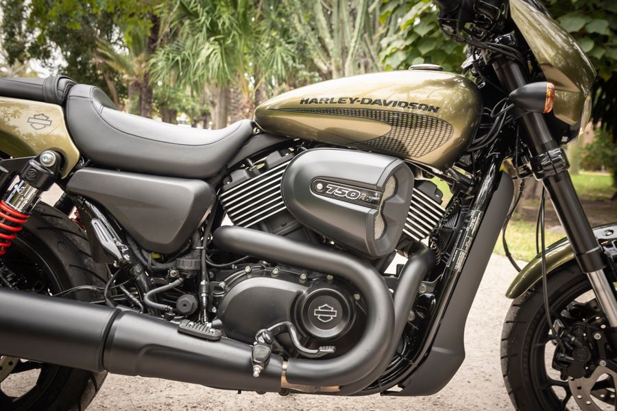 Harley-Davidson Street 750 engine and tank detail
